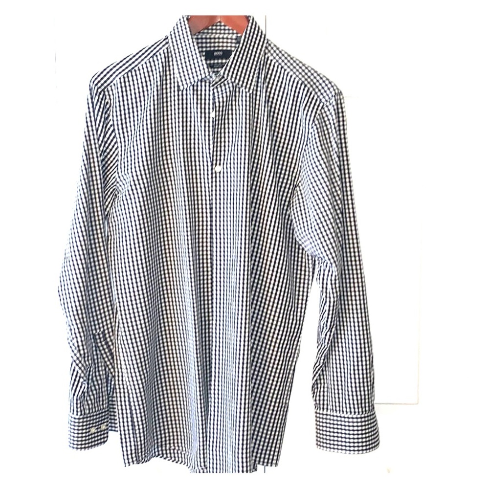 Hugo Boss checkered button down